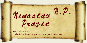 Ninoslav Pražić vizit kartica